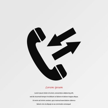 siyah bir telefon simgesi