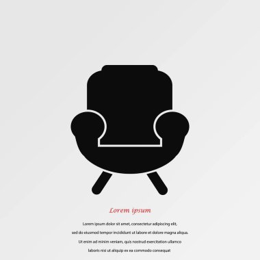 Koltuk simgesi vektörü