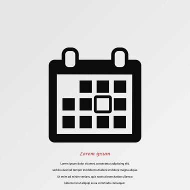 Takvim vektörü simgesi