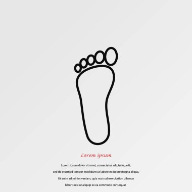 Ayak vektör simgesi