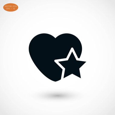 kalp yıldız simgesi