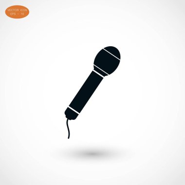 Mikrofon vektör simgesi