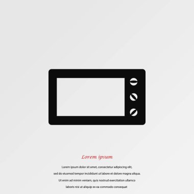 mikrodalga fırın vektör simgesi