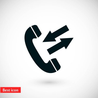 siyah bir telefon simgesi