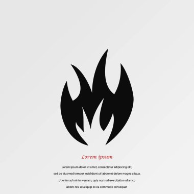 Yangın simge vektör