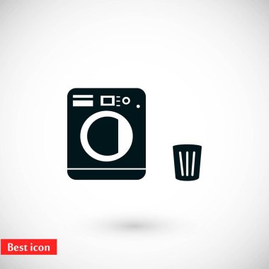 Çamaşırhane simgeler vektör