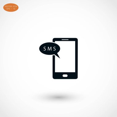 Akıllı telefon sms simgesi