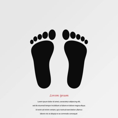 Ayak vektör simgesi