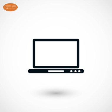 Monitör simge vektör