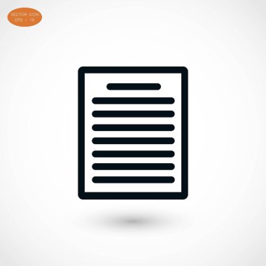 Kağıt simge vektör