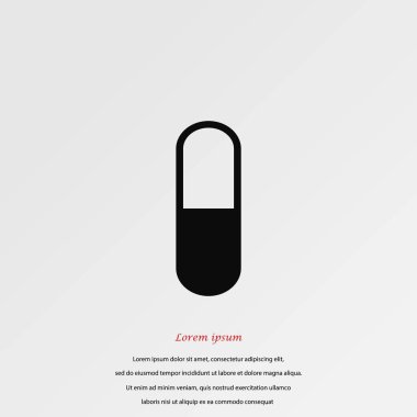 Kapsül Vektör Simgesi