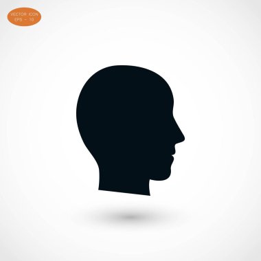 Kafa vektör simgesi