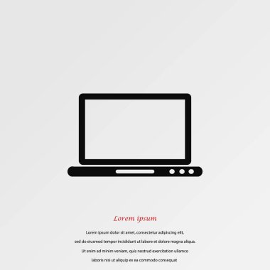 Monitör simge vektör