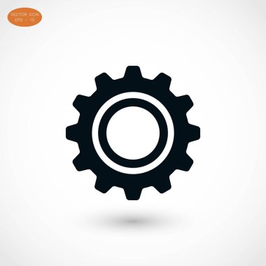 dişli simge vektör