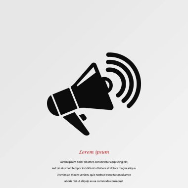 Hoparlör simgesi vektör