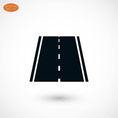 yol simgesi, vektör