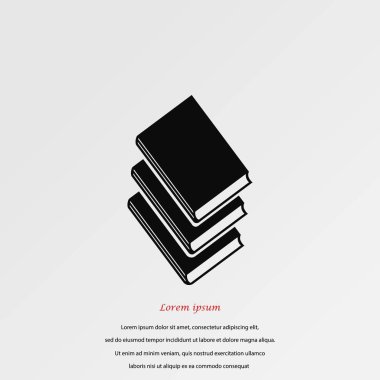 Kitaplar simgeler vektör.