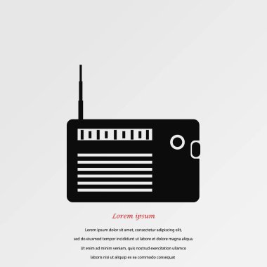 radyo simge vektör