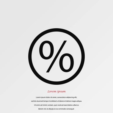 yüzde simge vektör