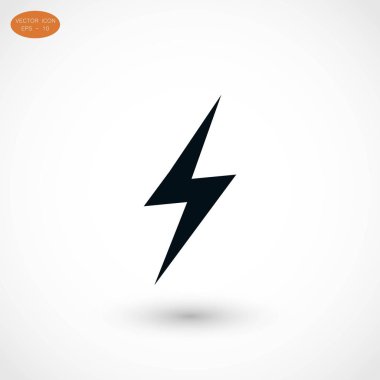 Yıldırım simge vektör