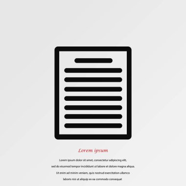 Kağıt simge vektör