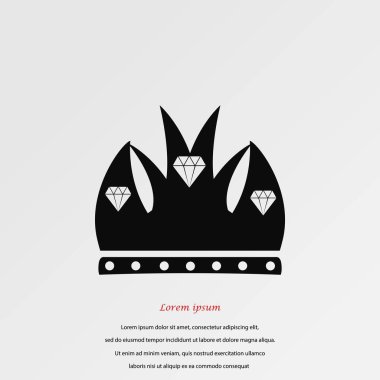 taç vektör simgesi