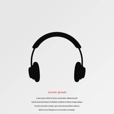 Kulaklık simge vektör