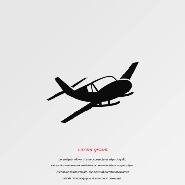 Uçak simgesi vektörü