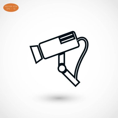 Gözetim kamerası vektör simgesi