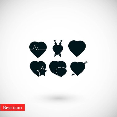 Kalpler simgeler vektör