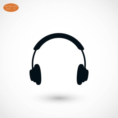 Kulaklık simge vektör