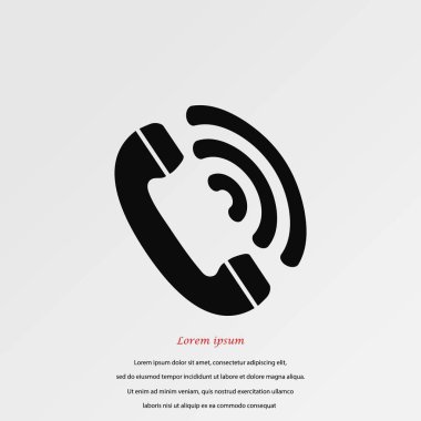 telefon alıcısı vektör simgesi