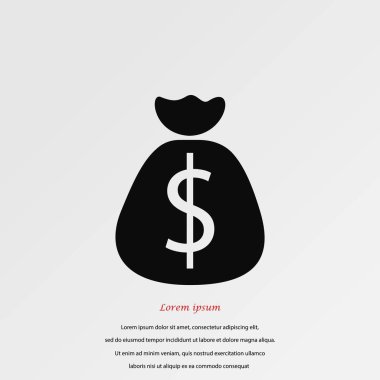 Para çantası işareti simgesi