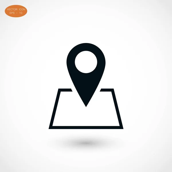 Pin on the map icon — Stock Vector