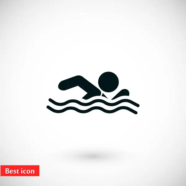 Vector icono de natación — Archivo Imágenes Vectoriales