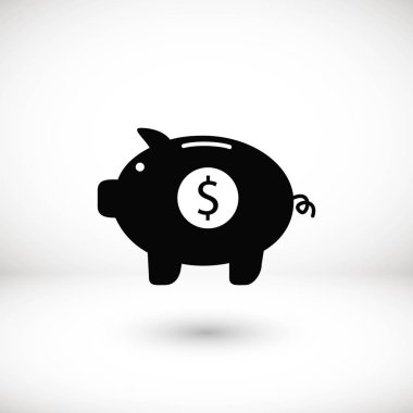 domuzcuk banka vektör simgesi