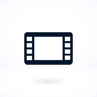 film film şeridi vektör simgesi