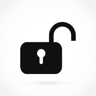 asma kilit simgesi vektör