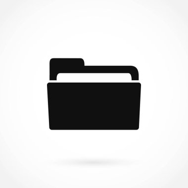 klasör simge vektör