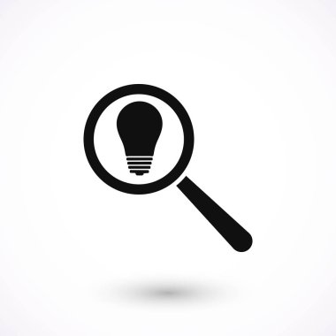 mikroskop ve ampul simgesi