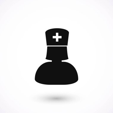 Hemşire simge vektör