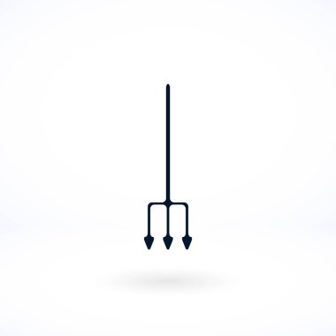 Bahçe çatal vektör simgesi