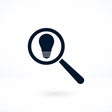 mikroskop ve ampul simgesi