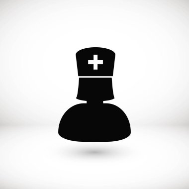 Hemşire simge vektör
