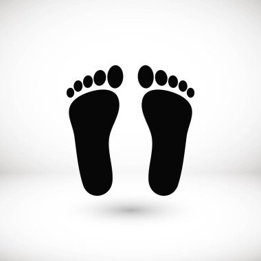 Ayak vektör simgesi