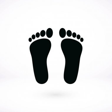 Ayak vektör simgesi
