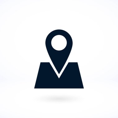 harita simgesi üzerinde toplu iğne