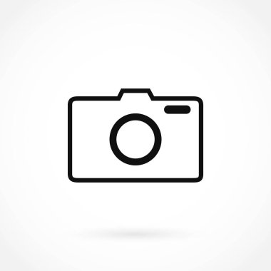 Fotoğraf kamerası vektör simgesi
