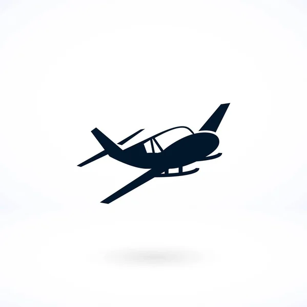 Icono de avión vector — Vector de stock