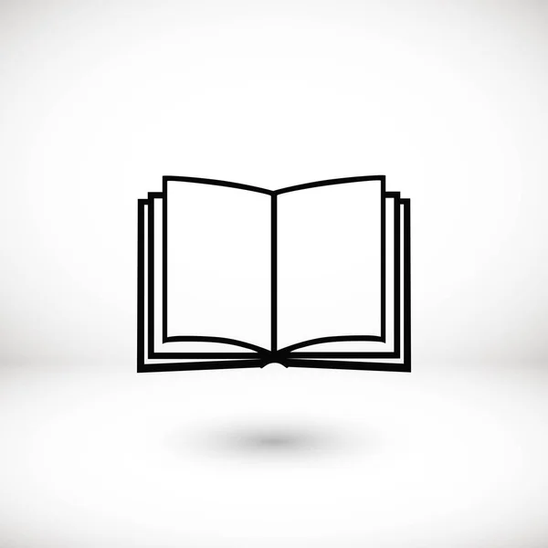 Ícone do livro isolado no fundo branco — Vetor de Stock